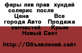 фары лев.прав. хундай солярис. после 2015. › Цена ­ 20 000 - Все города Авто » Продажа запчастей   . Крым,Новый Свет